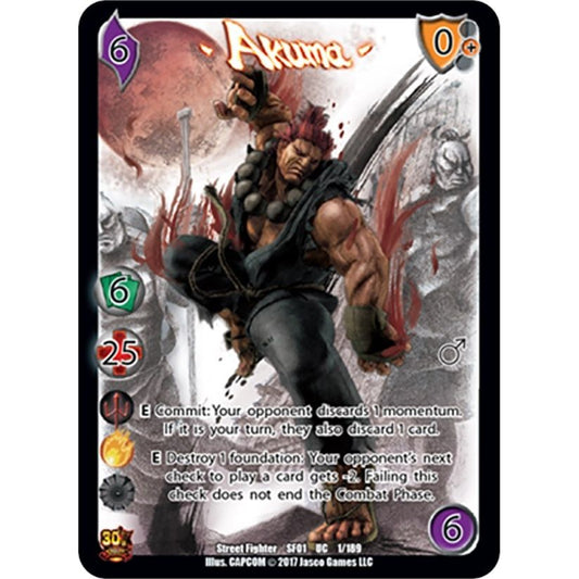 Image for Akuma (1) (SF01) - UniVersus