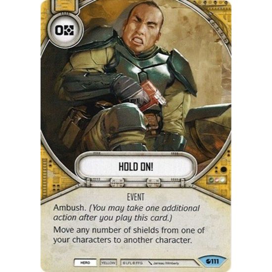 Image for Hold On! (111) (SR) - Star Wars: Destiny