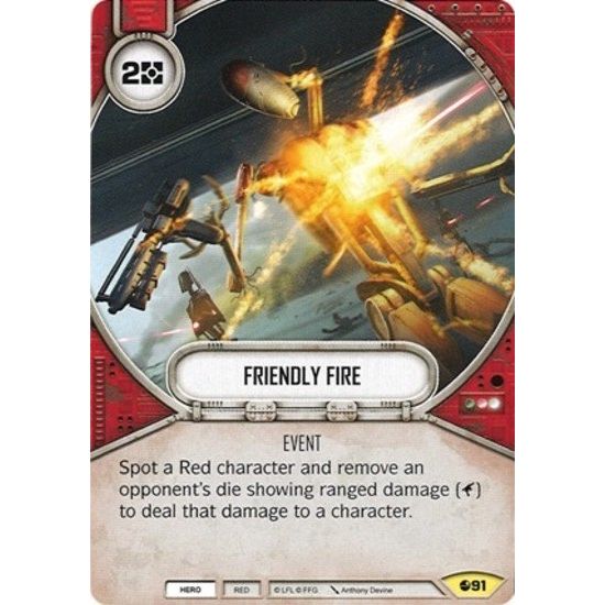 Image for Friendly Fire (91) (SR) - Star Wars: Destiny