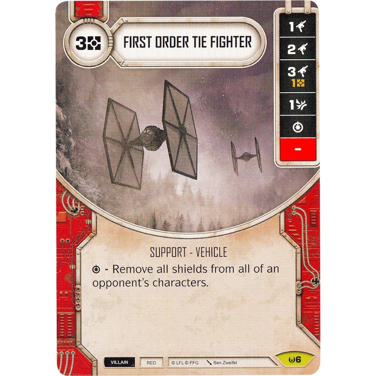 Image for First Order TIE Fighter (6) (AW) - Star Wars: Destiny