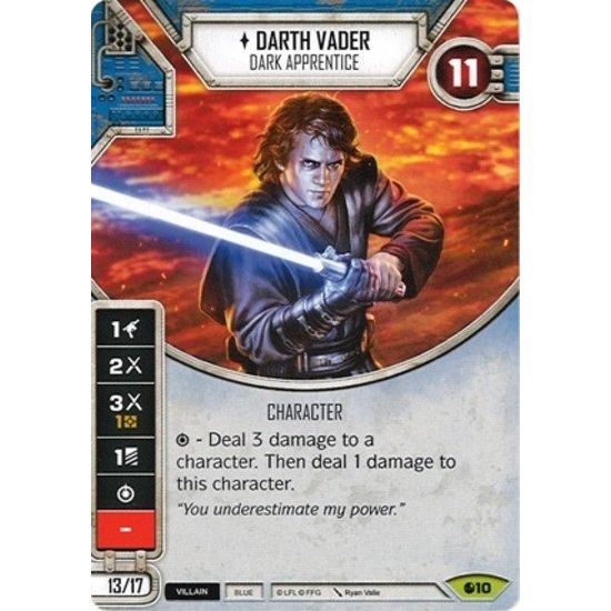 Image for Darth Vader - Dark Apprentice (Card Only) (10) (SR) - Star Wars: Destiny