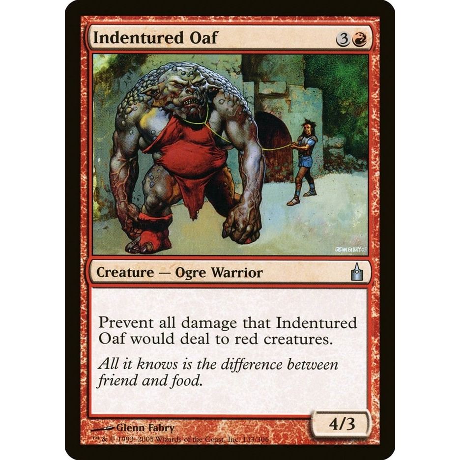Image for Indentured Oaf (133) (RAV) - Magic: The Gathering
