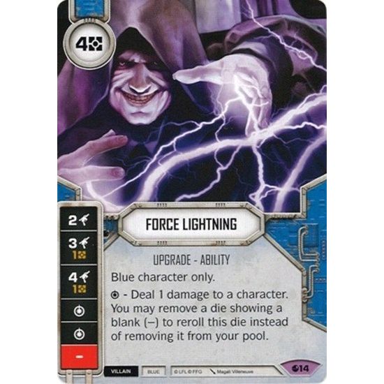 Image for Force Lightning (Card Only) (14) (SR) - Star Wars: Destiny