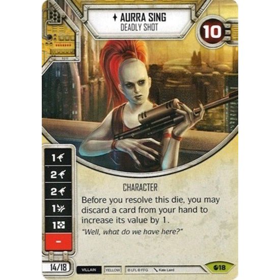 Image for Aurra Sing - Deadly Shot (Card Only) (18) (SR) - Star Wars: Destiny