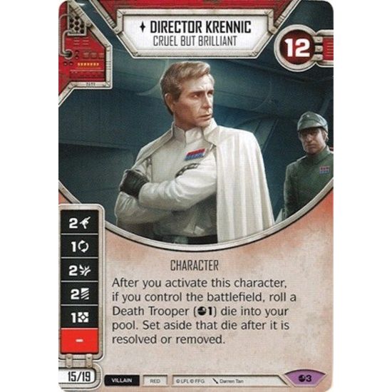 Image for Director Krennic - Cruel But Brilliant (Card Only) (3) (SR) - Star Wars: Destiny