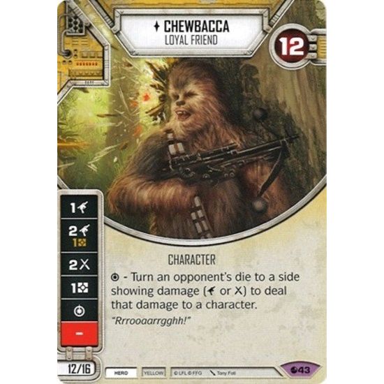 Image for Chewbacca - Loyal Friend (Card Only) (43) (SR) - Star Wars: Destiny