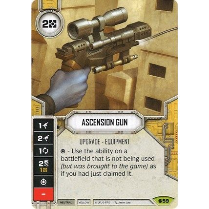 Image for Ascension Gun (Card Only) (59) (SR) - Star Wars: Destiny