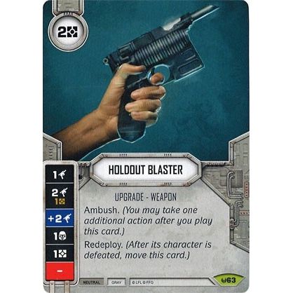 Image for Holdout Blaster (Card Only) (63) (AW) - Star Wars: Destiny