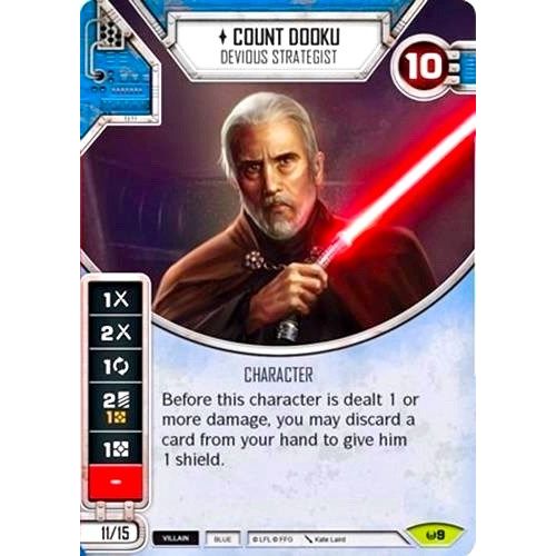 Image for Count Dooku - Devious Strategist (Card Only) (9) (AW) - Star Wars: Destiny