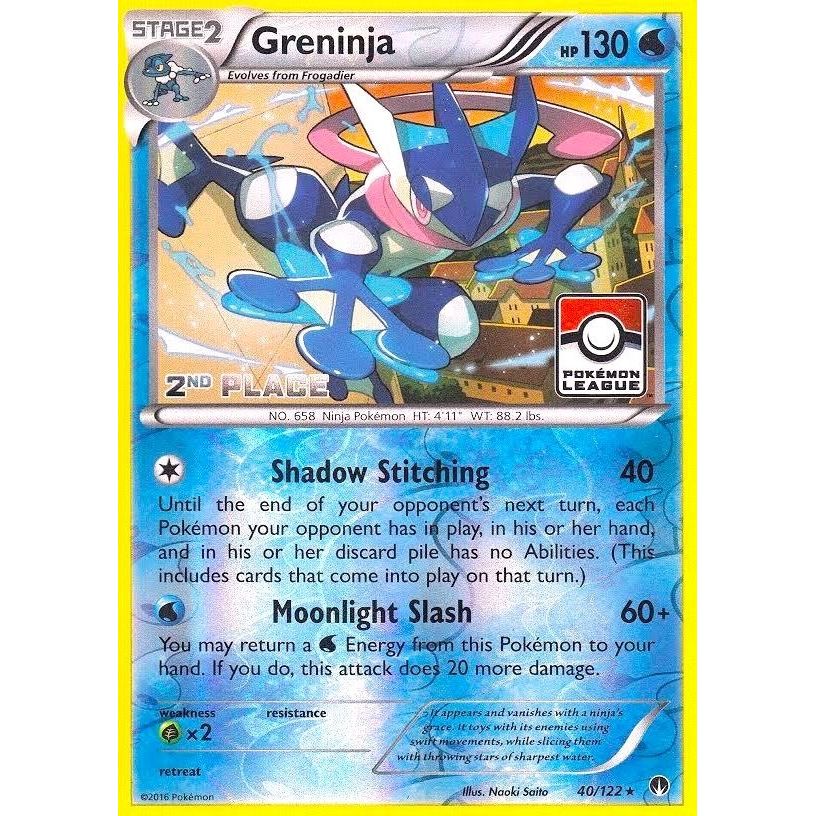 Image for Greninja - 40/122 (League) [2nd Place] (040/122) (PR) - Pokemon