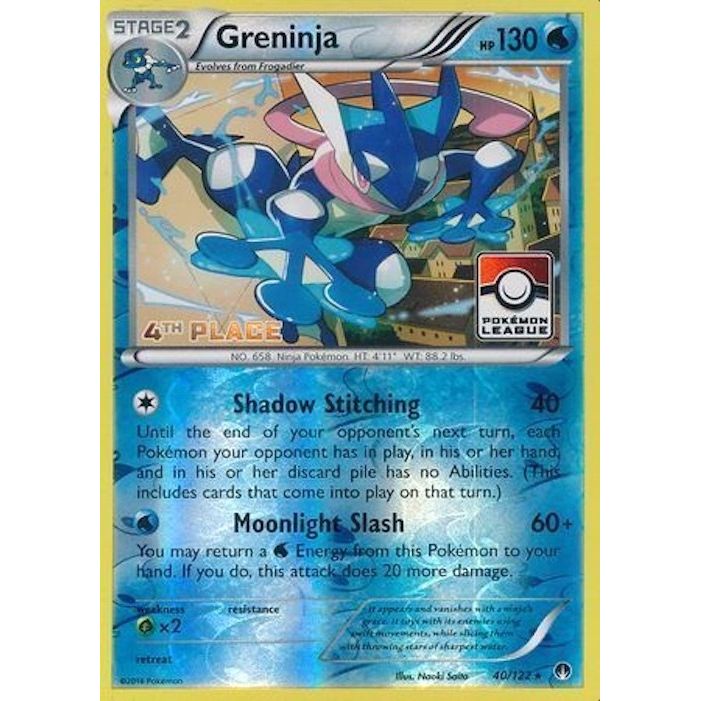 Image for Greninja - 40/122 (Pokemon League) [4th Place] (040/122) (PR) - Pokemon