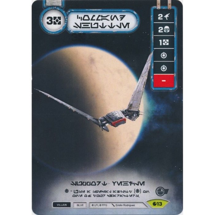 Image for Command Shuttle (Extended Full Art) (Aurebesh Text) (13) (PRO) - Star Wars: Destiny
