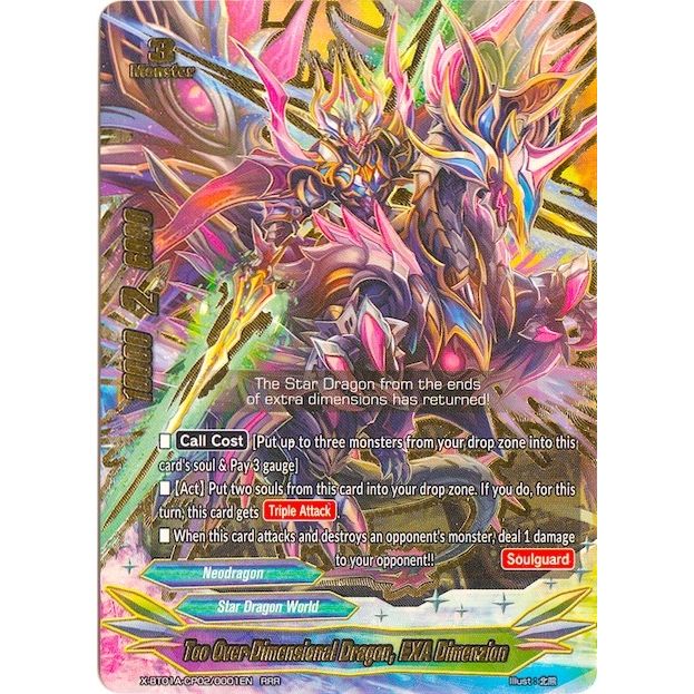 Image for Too Over-Dimensional Dragon, EXA Dimenzion (X-BT01A-CP02/0001EN) (X-BT01A) - Future Card BuddyFight