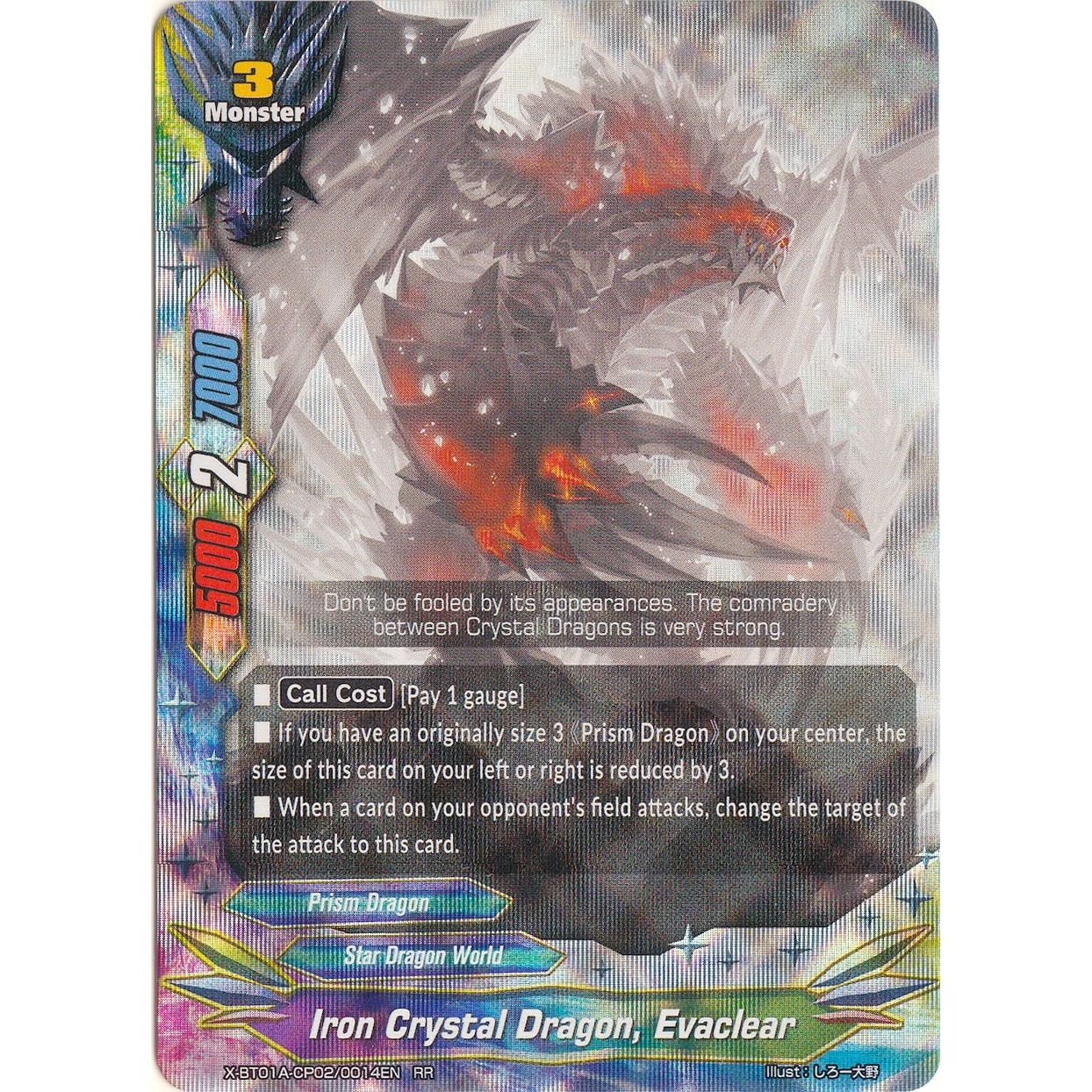 Image for Iron Crystal Dragon, Evaclear (X-BT01A-CP02/0014EN) (X-BT01A) - Future Card BuddyFight