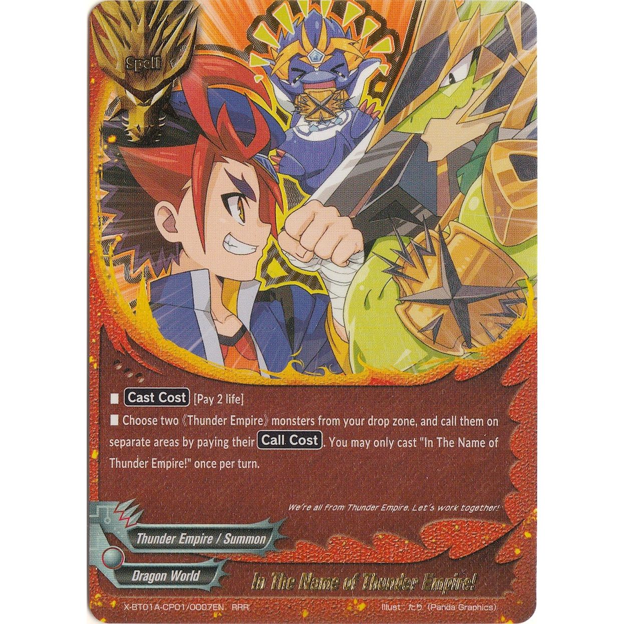 Image for In the Name of the Thunder Empire! (X-BT01A-CP01/0007EN) (X-BT01A) - Future Card BuddyFight