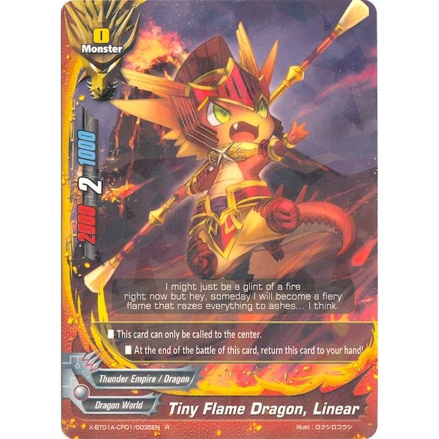 Image for Tiny Flame Dragon, Linear (X-BT01A-CP01/0035EN) (X-BT01A) - Future Card BuddyFight