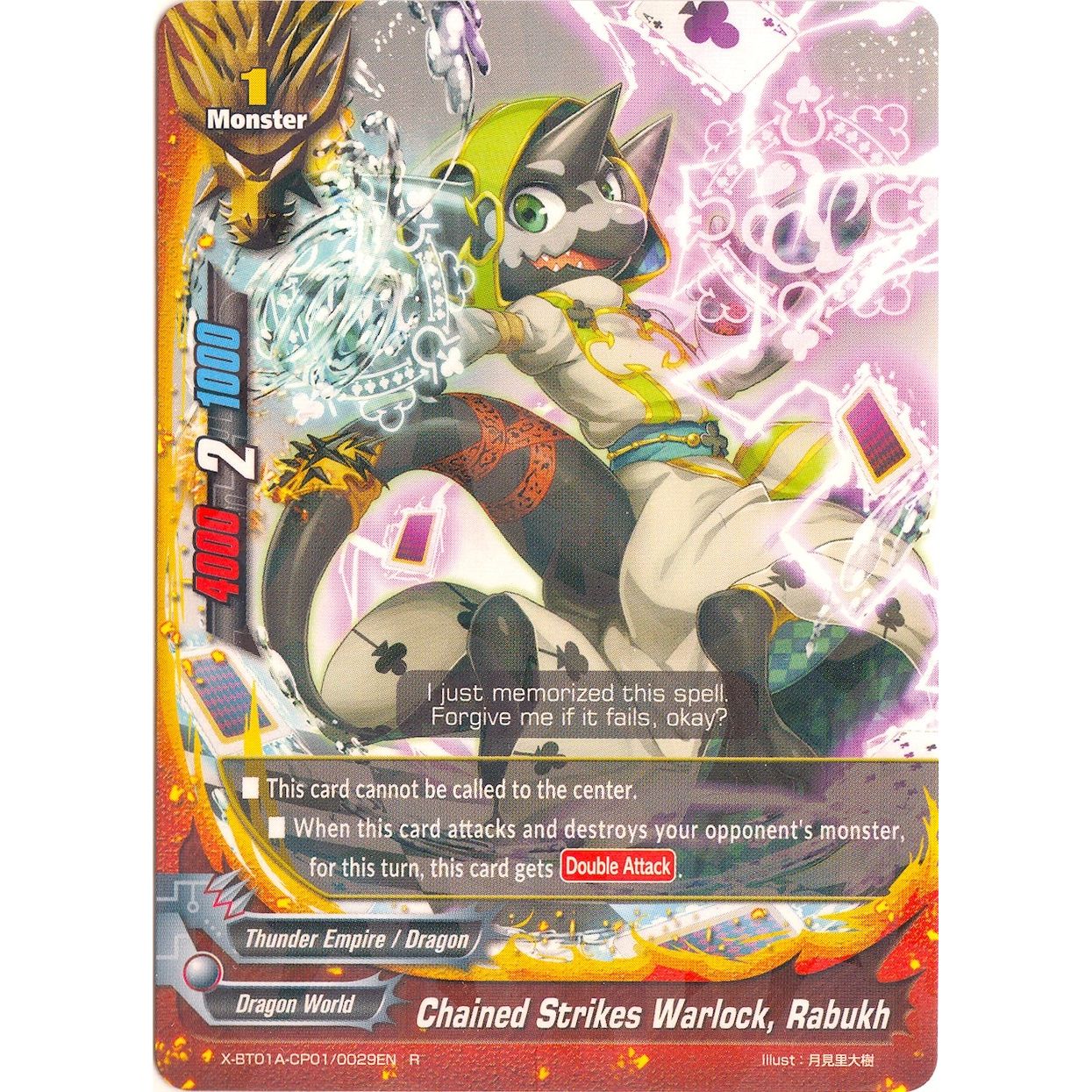 Image for Chained Strikes Warlock, Rabukh (X-BT01A-CP01/0029EN) (X-BT01A) - Future Card BuddyFight