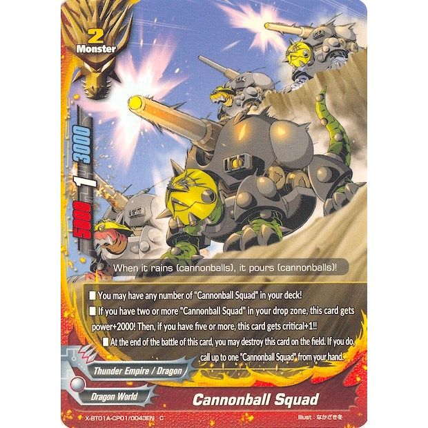 Image for Cannonball Squad (X-BT01A-CP01/0043EN) (X-BT01A) - Future Card BuddyFight