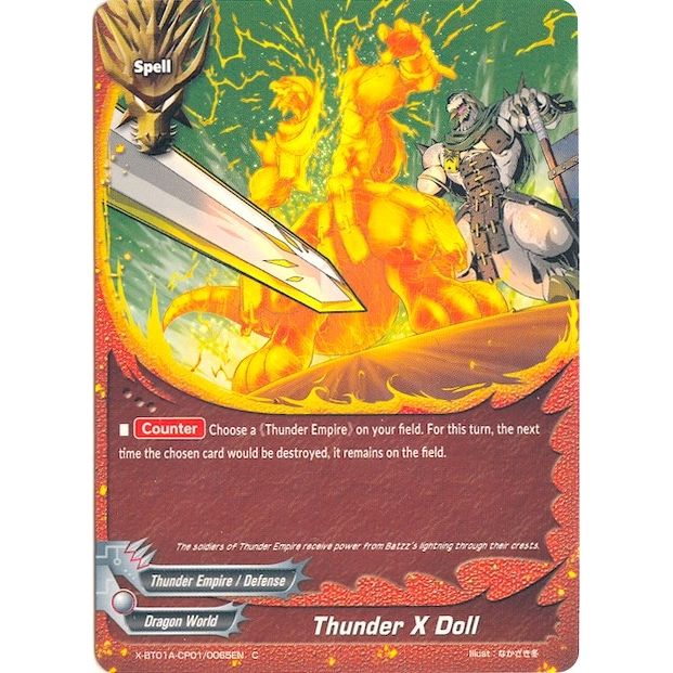 Image for Thunder X Doll (X-BT01A-CP01/0065EN) (X-BT01A) - Future Card BuddyFight