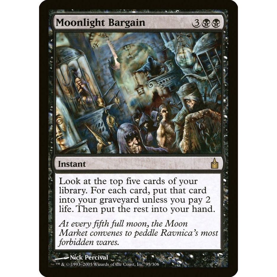 Image for Moonlight Bargain (95) (RAV) - Magic: The Gathering