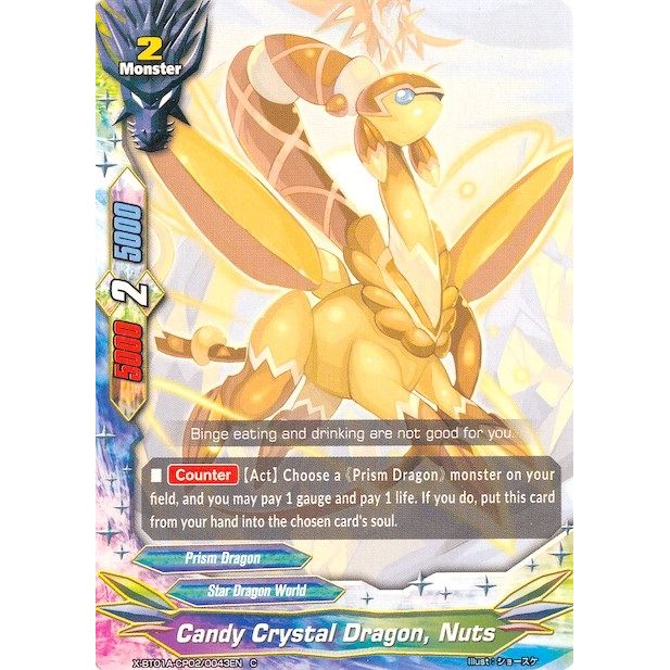 Image for Candy Crystal Dragon, Nuts (X-BT01A-CP02/0043EN) (X-BT01A) - Future Card BuddyFight