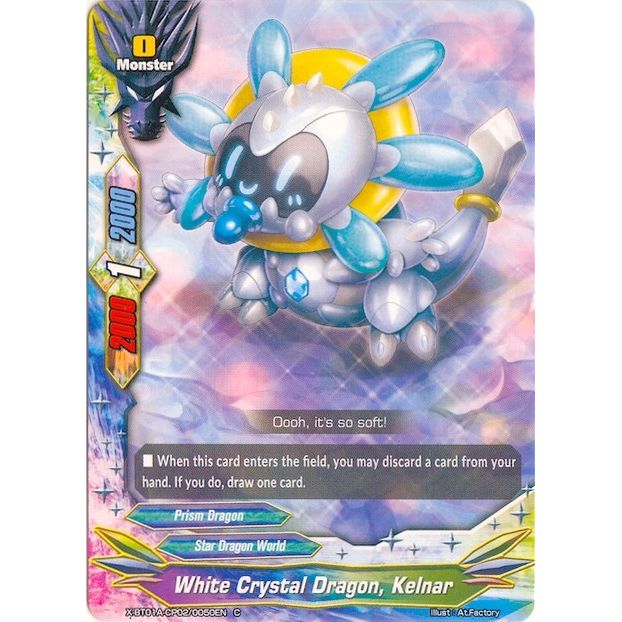 Image for White Crystal Dragon, Kelnar (X-BT01A-CP02/0050EN) (X-BT01A) - Future Card BuddyFight