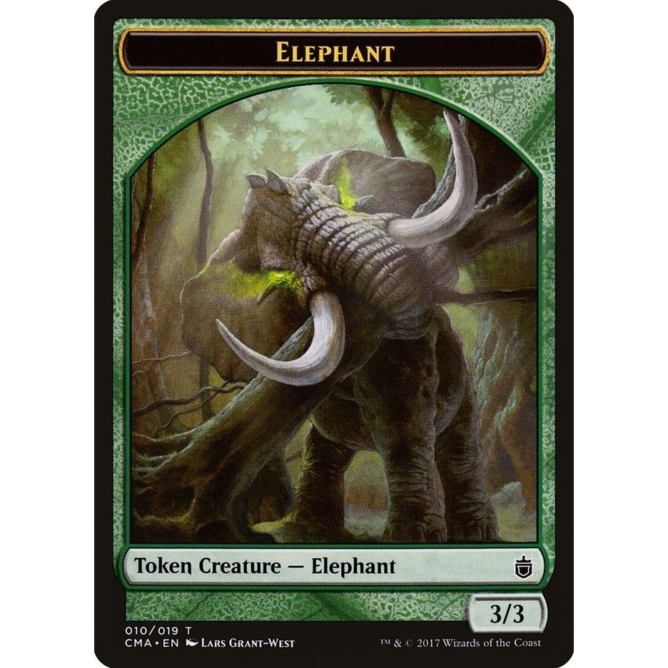 Image for Elephant Token (010) (10) (CMA) - Magic: The Gathering