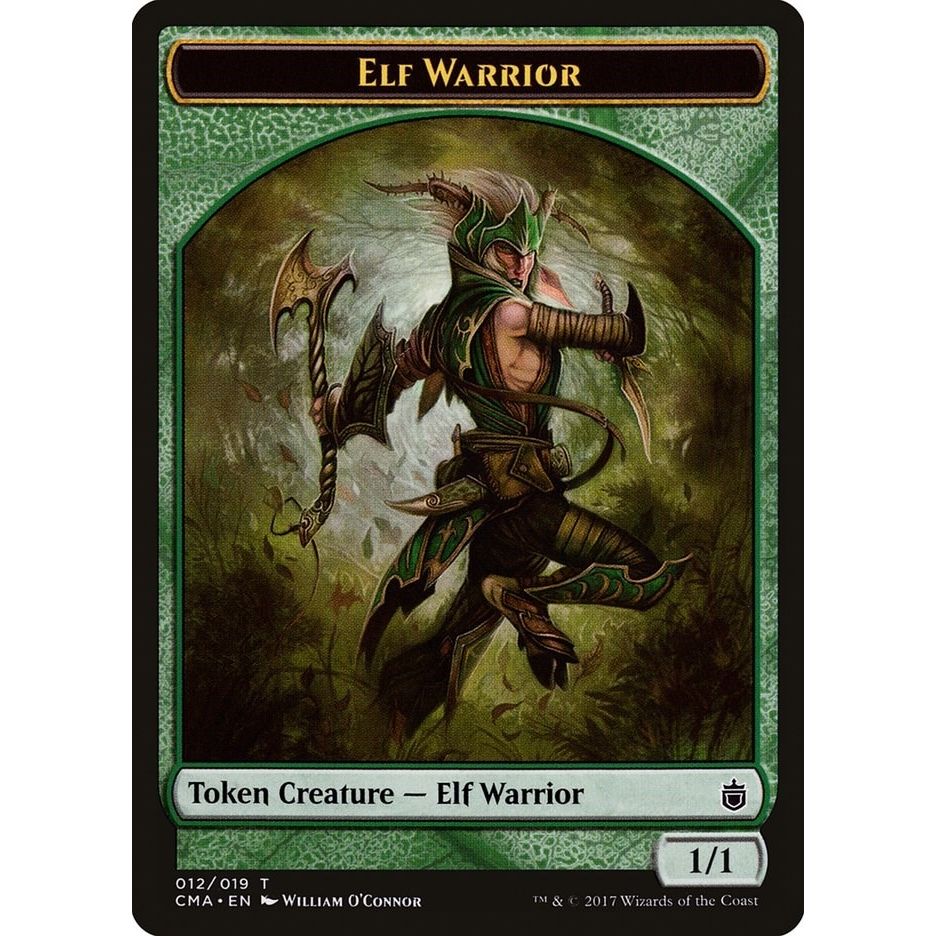 Image for Elf Warrior Token (012) (12) (CMA) - Magic: The Gathering