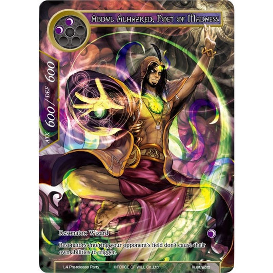 Image for Abdul Alhazred, Poet of Madness (L4 Pre-release Party) (PRO) - Force of Will