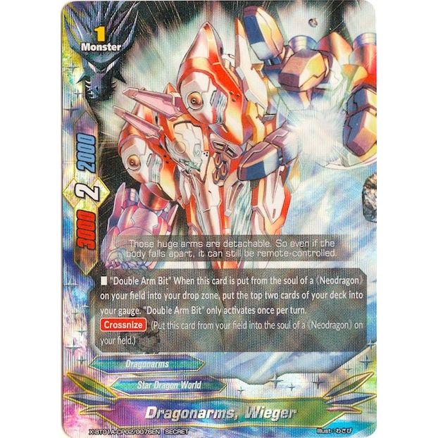 Image for Dragonarms, Wieger (Parallel RR Foiling) (X-BT01A-CP02/0076EN) (X-BT01A) - Future Card BuddyFight