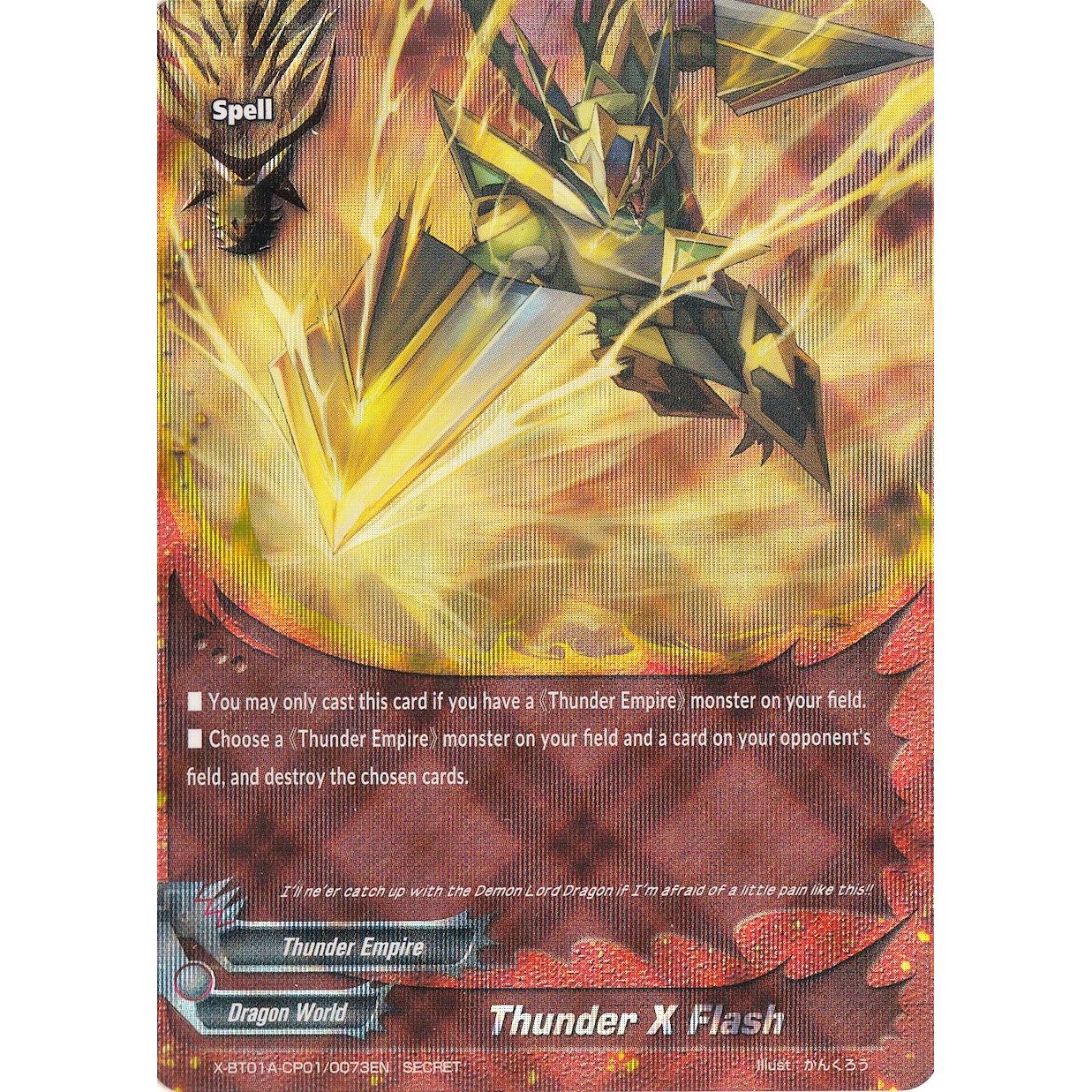 Image for Thunder X Flash (Parallel RR Foiling) (X-BT01A-CP01/0073EN) (X-BT01A) - Future Card BuddyFight