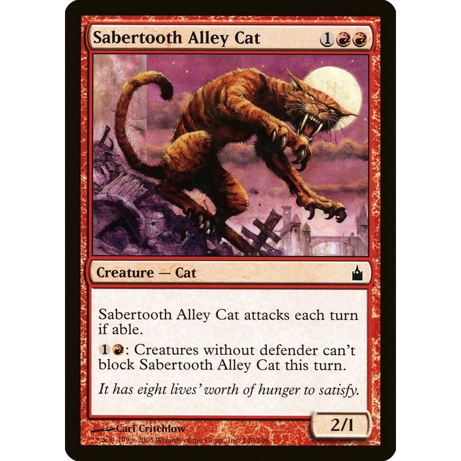 Image for Sabertooth Alley Cat (140) (RAV) - Magic: The Gathering