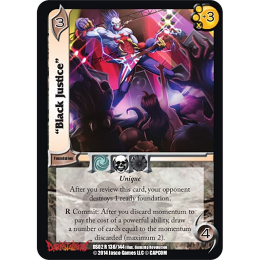 Image for "Black Justice" (138) (DS02) - UniVersus