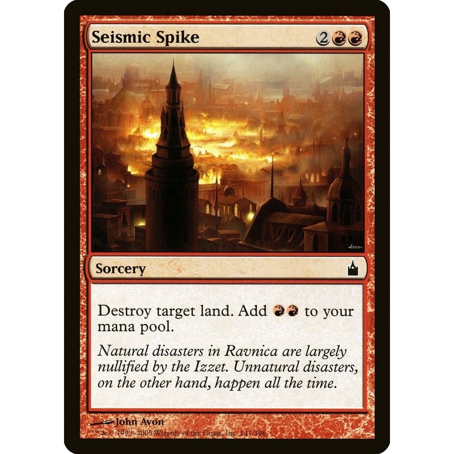 Image for Seismic Spike (141) (RAV) - Magic: The Gathering