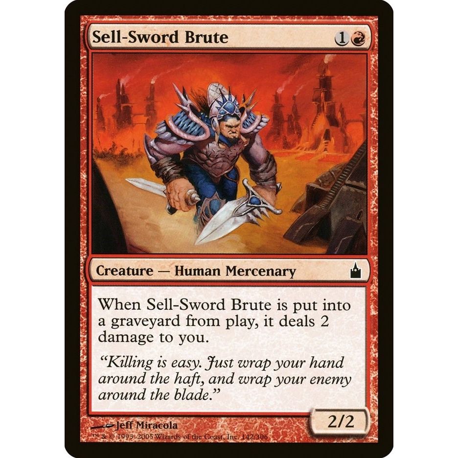 Image for Sell-Sword Brute (142) (RAV) - Magic: The Gathering