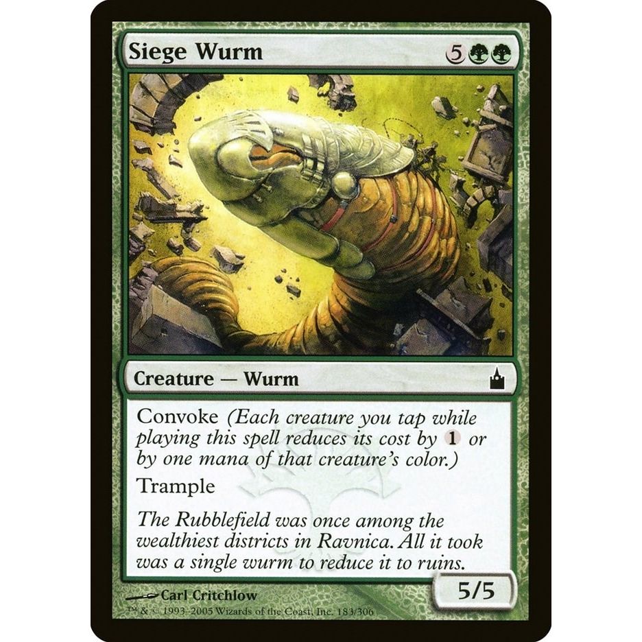 Image for Siege Wurm (183) (RAV) - Magic: The Gathering