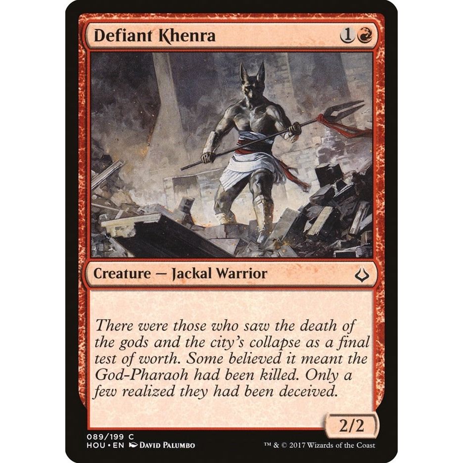 Image for Defiant Khenra (89) (HOU) - Magic: The Gathering