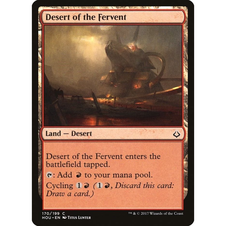 Image for Desert of the Fervent (170) (HOU) - Magic: The Gathering