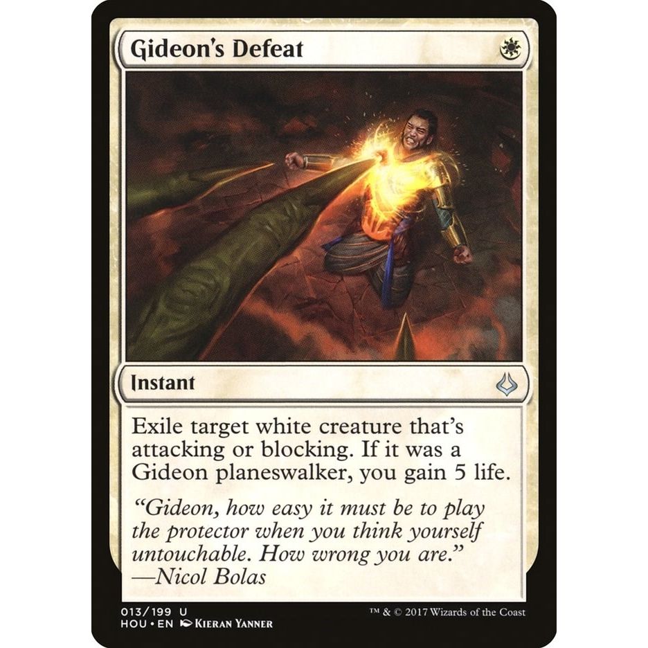 Image for Gideon's Defeat (13) (HOU) - Magic: The Gathering