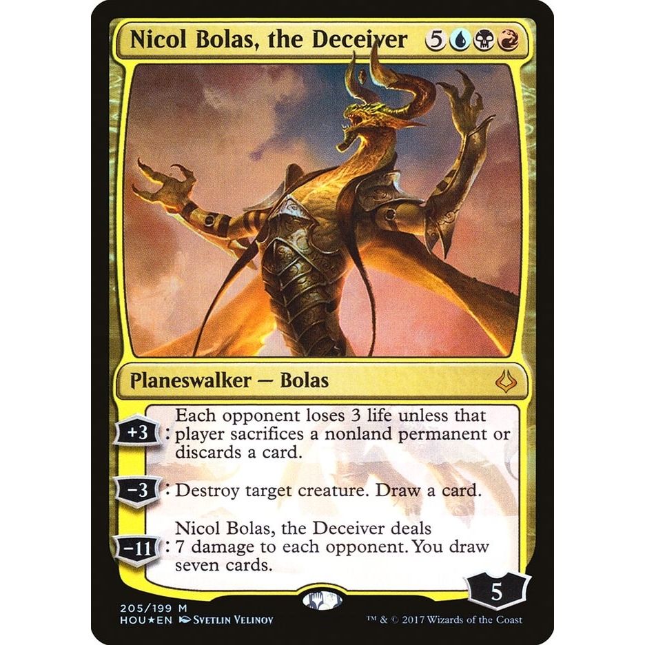 Image for Nicol Bolas, the Deceiver (205) (HOU) - Magic: The Gathering