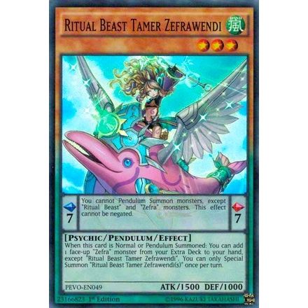 Image for Ritual Beast Tamer Zefrawendi (PEVO-EN049) (PEVO) - YuGiOh