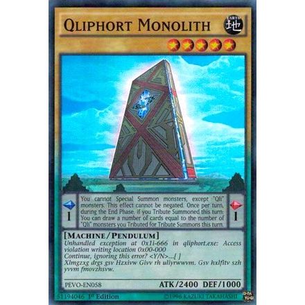 Image for Qliphort Monolith (PEVO-EN058) (PEVO) - YuGiOh