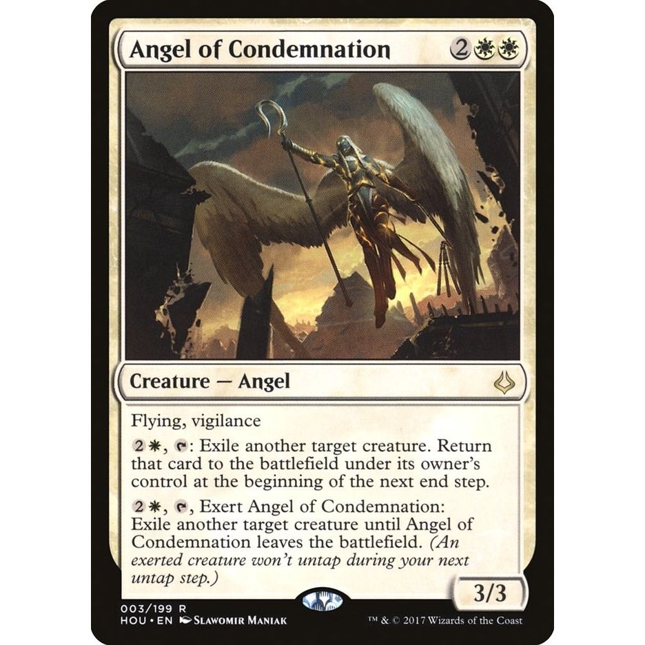 Image for Angel of Condemnation (3) (HOU) - Magic: The Gathering