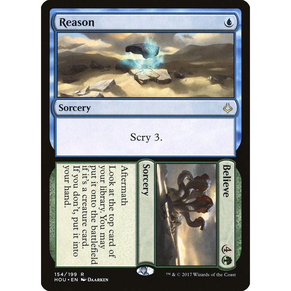 Image for Reason // Believe (154) (HOU) - Magic: The Gathering