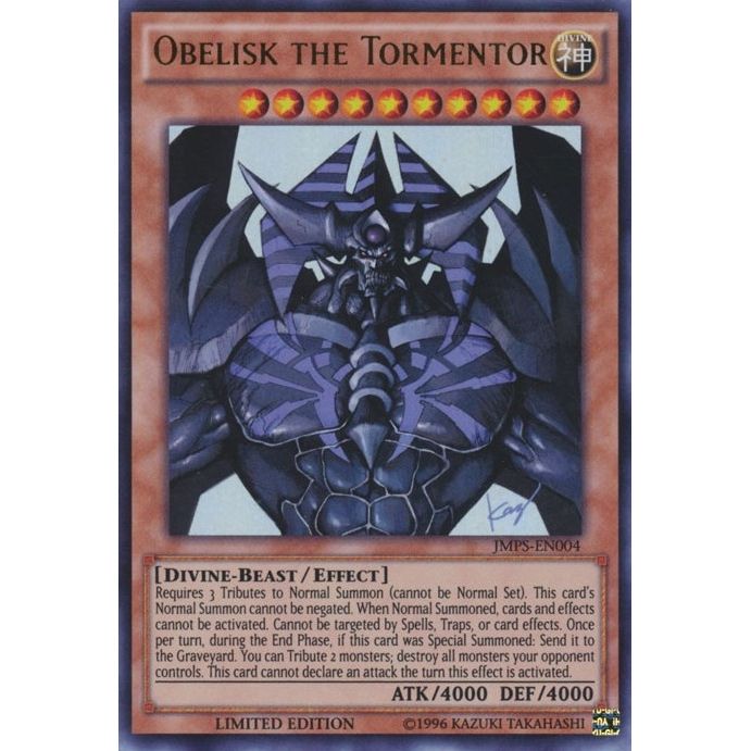 Image for Obelisk the Tormentor (JMPS-EN004) (JMPS-EN004) (SJMP) - YuGiOh