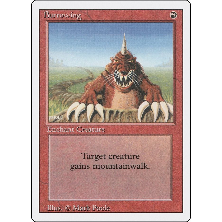 Image for Burrowing (3ED) - Magic: The Gathering