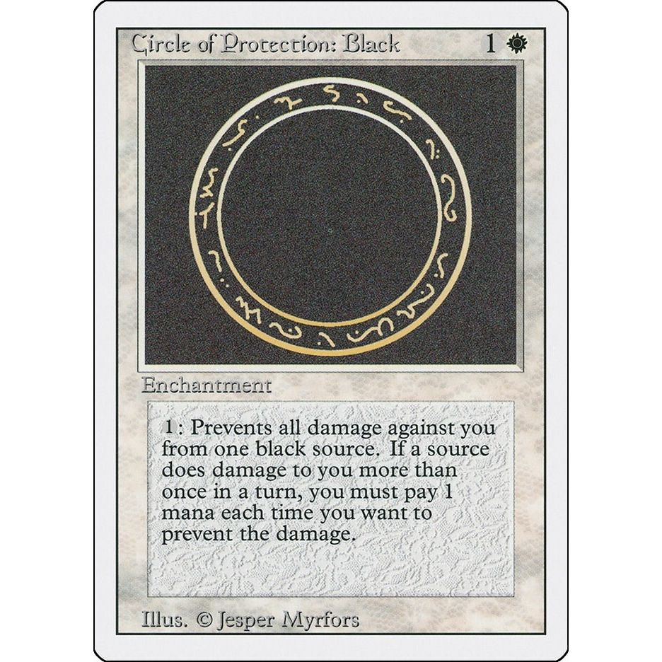 Image for Circle of Protection: Black (3ED) - Magic: The Gathering