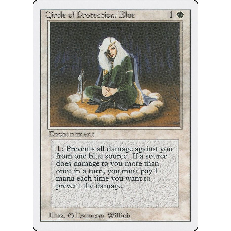 Image for Circle of Protection: Blue (3ED) - Magic: The Gathering