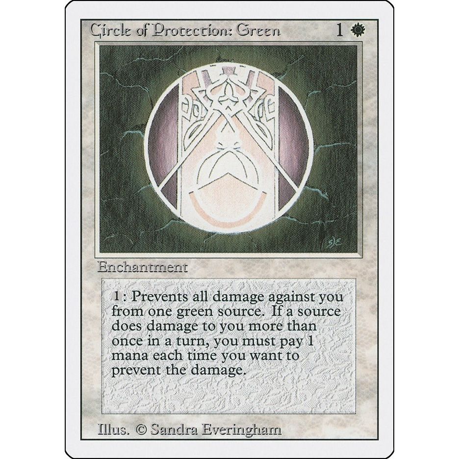 Image for Circle of Protection: Green (3ED) - Magic: The Gathering