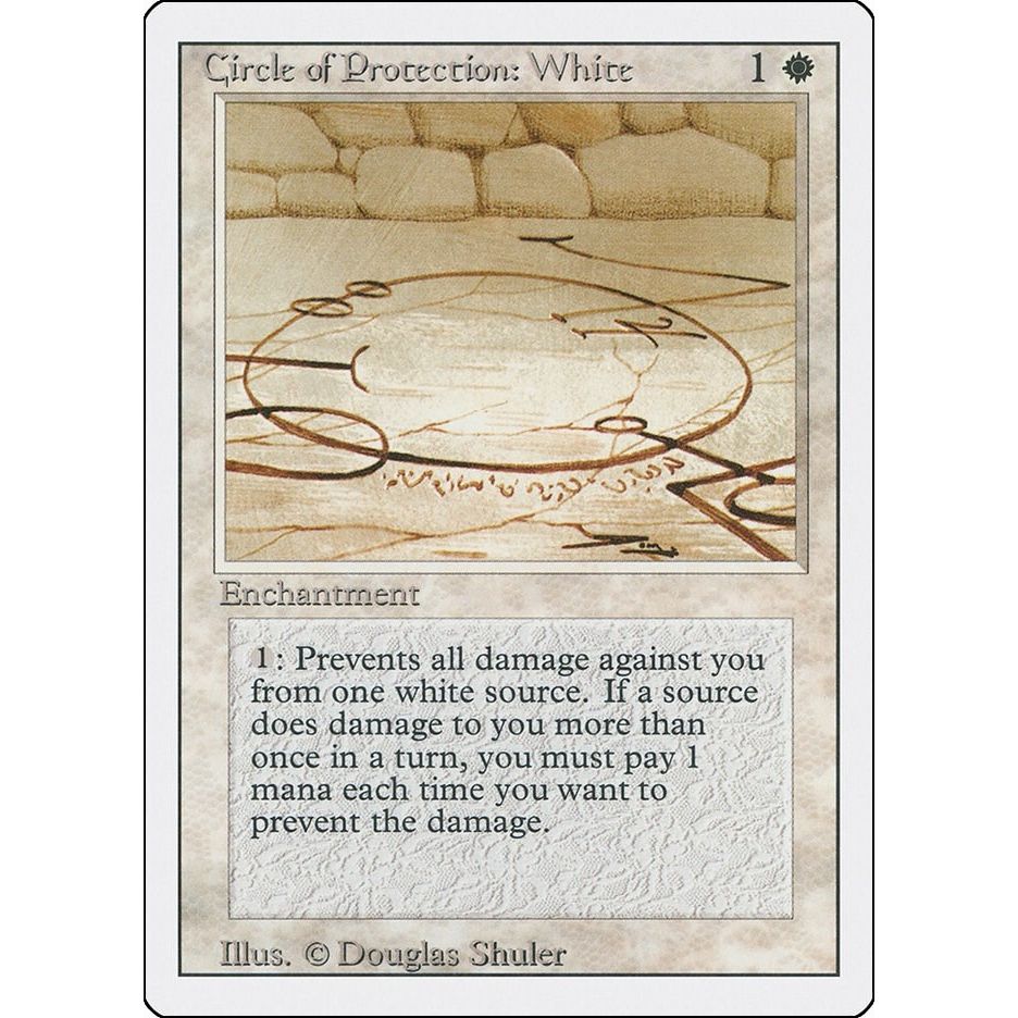 Image for Circle of Protection: White (3ED) - Magic: The Gathering